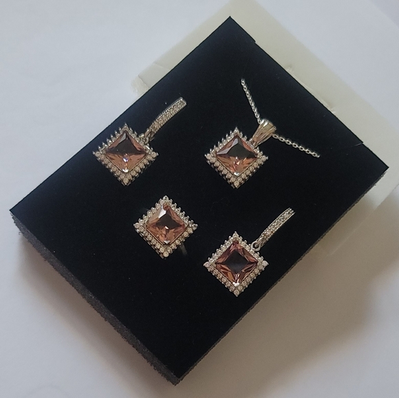 925 Sterling Silver Turkish Zultanite Wedding Jewelry Set  for Women,NEW, - Picture 2 of 10